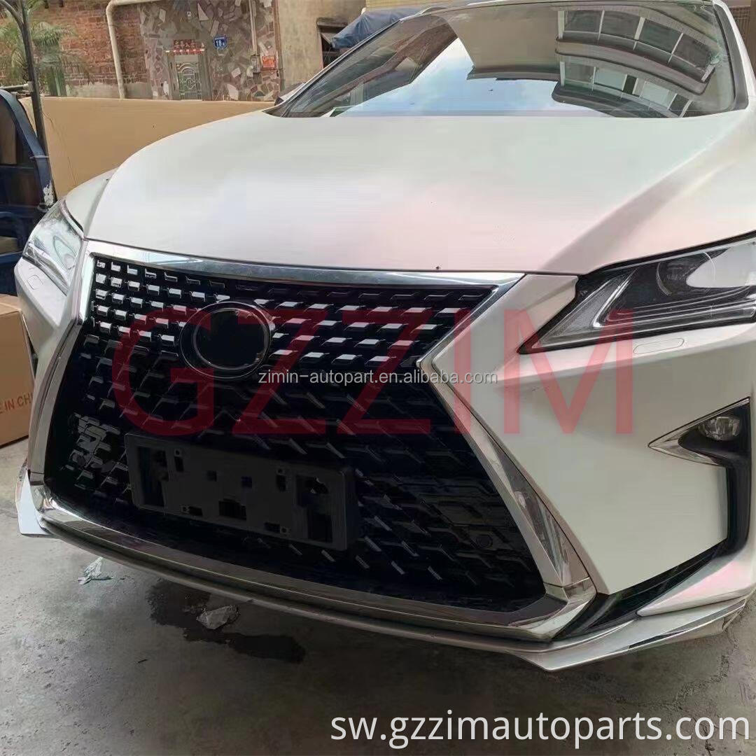 Car ABS Plastic Front Middle Upgrade Parts Grille  for LX RX2016 Upgrade To 2020